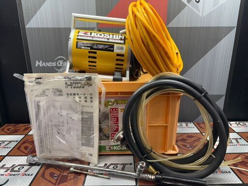 【中古】工進 KOSHIN MS-252C 電動噴霧器 ケース・ホース付き
