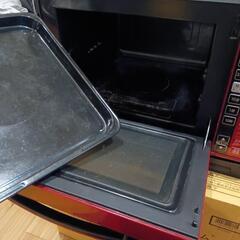 中古です。日立 スチームオーブンレンジ ヘルシーシェフ 22L 過熱水蒸気 ヘルシーメニュー フラット庫内 お手入れ簡単 MRO-TS7 赤色×黒色の画像