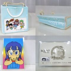 昭和レトロ Drスランプ アラレちゃん グッズまとめて ◎ドンジャラ ◎小物入れ ◎プロマイド 3点セット 当時物 札幌市東区 新道東店の画像
