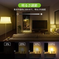 スマート電球 LED 4コ入 Gosund 遠隔操作 スマートライトの画像