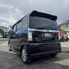 🉐【支払い総額52万円】車検令和9年1月21日H25年式  N-BOXカスタム　ターボTEN車高調　ナビ　フルセグ両側パワスラETC 修復歴なし　調子良好 乗って帰れる！の画像