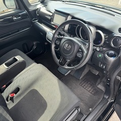 🉐【支払い総額52万円】車検令和9年1月21日H25年式  N-BOXカスタム　ターボTEN車高調　ナビ　フルセグ両側パワスラETC 修復歴なし　調子良好 乗って帰れる！の画像