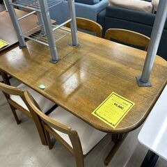 ジモティ来店特価!!　ダイニングセット　4人用　ブラウン　　J-...