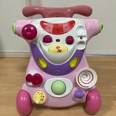 BRUINブルーイン2in1ライドアンドウォーカーピンク　ベビー...
