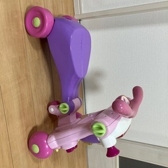 BRUINブルーイン2in1ライドアンドウォーカーピンク　ベビーウォーカー　手押し車　乗用玩具　 の画像