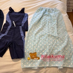 水着　ラップタオル　セット　160サイズ　Mサイズ　の画像
