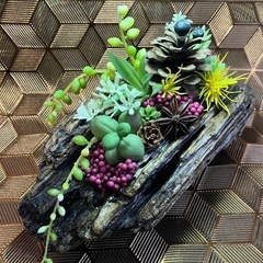 ★予約済み★　可愛い森のアレンジC  ハンドメイド雑貨　飾り　置物の画像