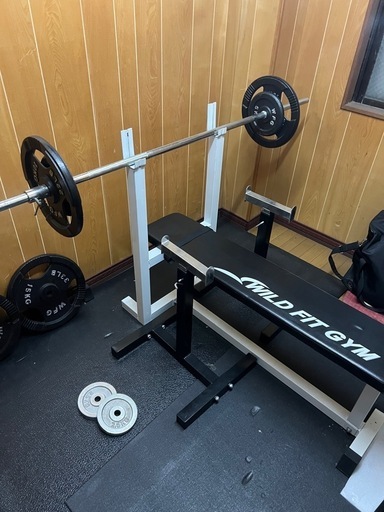 Wild fit gymベンチプレスセット