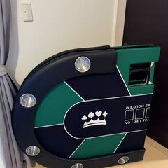ポーカーテーブル 折りたたみ 10人対応 家庭用 業務用 最大500枚
