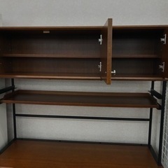 ★ジモティ割あり★ Journal standard furniture     食器棚　木製　おしゃれ　 ブラウン H181×W117×D43 クリーニング済み KJ8149　の画像