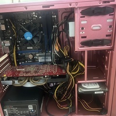 自作PC メタリックピンク ウレタン塗装ケース