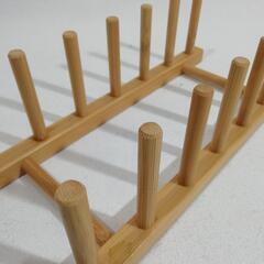 木製ディッシュスタンドの画像