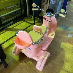 子供用電動バイク ピンクカラー アダプタ付き 動作確認済 中古の画像