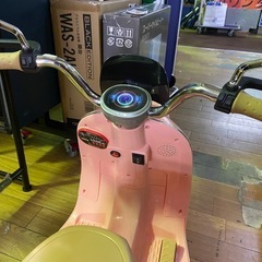子供用電動バイク ピンクカラー アダプタ付き 動作確認済 中古の画像