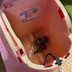 子供用電動バイク ピンクカラー アダプタ付き 動作確認済 中古の画像