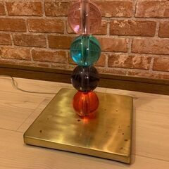 アンティーク★希少！★フランフラン★超お洒落なガラス玉スタンドライト★の画像