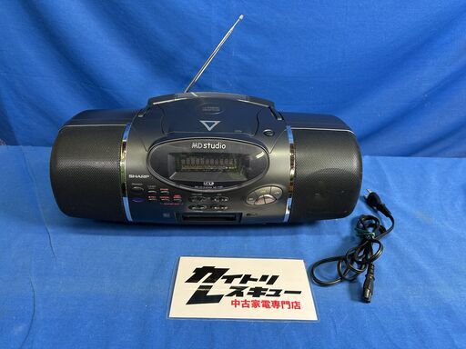 【動作保証あり】SHARP シャープ 2001年 MD-F220-B MD Studio MD/CDシステム【管理KRK1058】