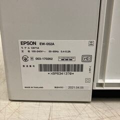 【D-341】エプソンカラーインクジェットプリンタ　EW-052A　2021年製　中古　激安　通電確認済の画像