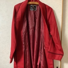 昭和レトロ　ガウン　バスローブ　レナウン　Piazza Moda 赤 Lの画像