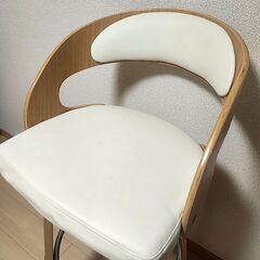 長野県佐久市　カウンターチェア　ハイチェア　木製 回転の画像