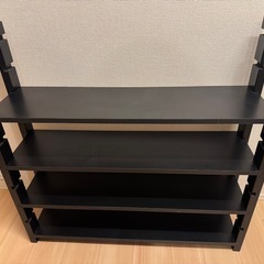 高さの変えられる4段棚