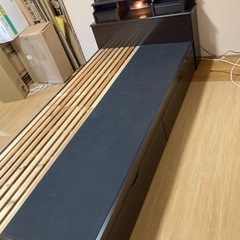 ⭕️宮付き収納ベッド⭕️ライト付き⭕️シングル