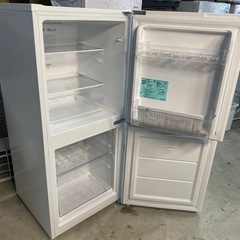 NO841 🌈福岡市内配送設置無料✨🌈　2023年　冷蔵庫 ホワイト JR-NF121B(W) [幅49.5cm /121L /2ドア /右開きタイプ /2023年]の画像