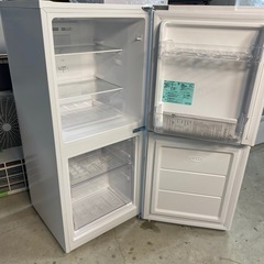 NO841 🌈福岡市内配送設置無料✨🌈　2023年　冷蔵庫 ホワイト JR-NF121B(W) [幅49.5cm /121L /2ドア /右開きタイプ /2023年]の画像
