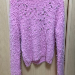 zara ビジュー　ニット