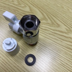 水道部材 水道配管 配管部材 フレキ用 片ナット付 ボールバルブ 13  (1個)の画像