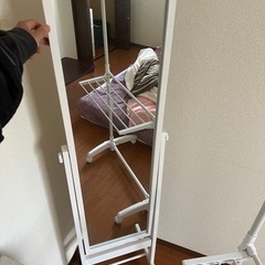 姿鏡　姿見　鏡　白