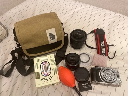 Canon EOS M3 + 50 f1.8 STMレンズ+  15-45mm STMレンズ+ 付属品