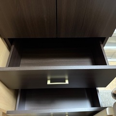 ニトリ　ワードローブ　ダークブラウンの画像