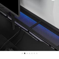 IKEA UTESPELARE ゲーミングデスク ブラックの画像