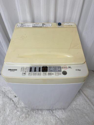 洗濯機 Hisense 2022年 HW-E5504 配送無料