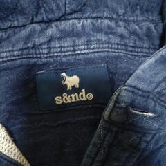 s＆nd 　セカンド　デニム風　パーカーＳサイズの画像