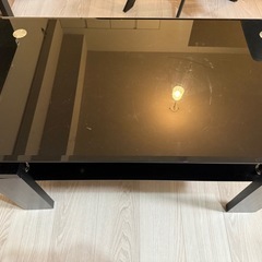 ローテーブル　ガラス天板