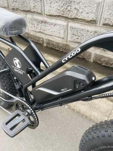 電動アシスト自転車　公道走行可能　GHOST マットブラック　大阪 CYCOO GHOST (ゴースト） マットブラック 新型 電動 ファット