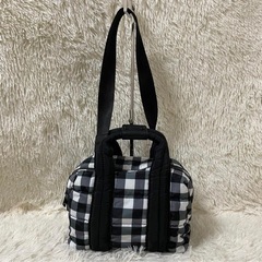 ギンガムチェック　ナイロンショルダーバッグ