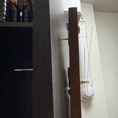 ニトリ　ワードローブ　ダークブラウンの画像