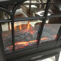 ?【稼働美品】電気暖炉「ファンヒーター」