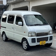 スズキ エブリィワゴン 9.8万km 車検長 ナビ ETC