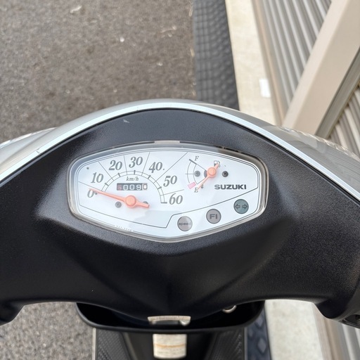 3152.定番人気　アドレスv50（白メーター）　バッテリー、ミラー新品　千葉県柏市　即日配送、自走引き取りも可能
