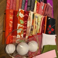 ちりめんはぎれ　吊るし雛作りにいかがですか