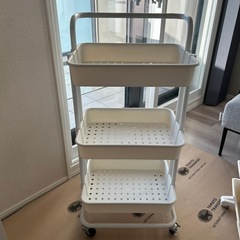 【中古】ワゴン 収納ラック 子供 ランドセルラック