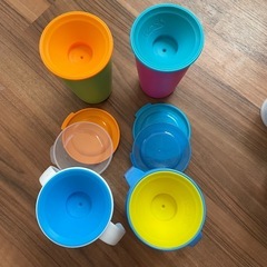 ベビー　コップ飲み練習セットの画像