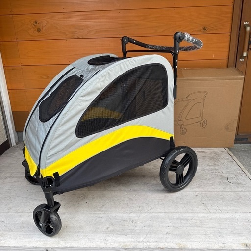 ペットカート 大型犬 4輪 一体型 犬用カート バギー 両開き 老犬介護 中型犬 