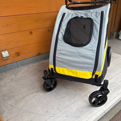 ペットカート 大型犬 4輪 一体型 犬用カート バギー 両開き 老犬介護 中型犬 