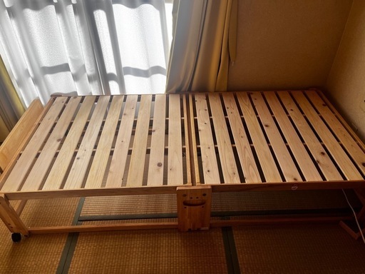 すのこ　折りたたみ式ベット