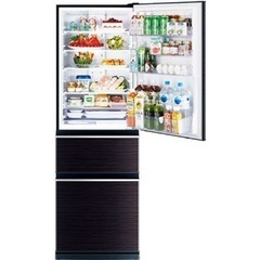 極上美品ですMR-CX37D-BR 冷蔵庫 CXシリーズ グロッシーブラウン [365L /3ドア /右開きタイプ] の画像